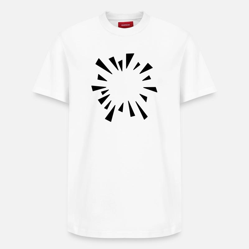 Comic Effect Burst Balloon - Relaxed Unisex Supima Cotton T-Shirt – by SPREAD - white