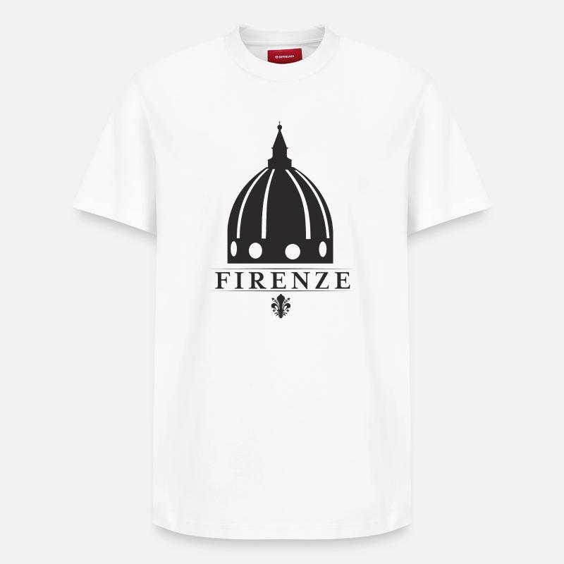 Florence - T-shirt unisexe décontracté en coton Supima – de SPREAD - blanc