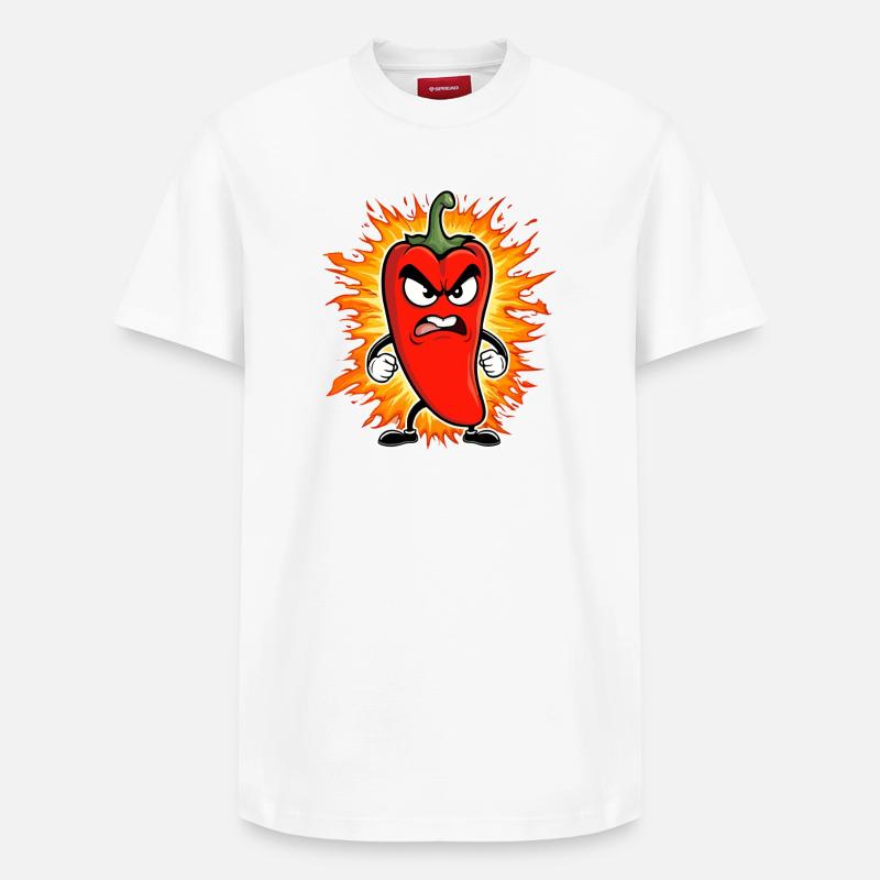 Paprika - T-shirt unisexe décontracté en coton Supima – de SPREAD - blanc