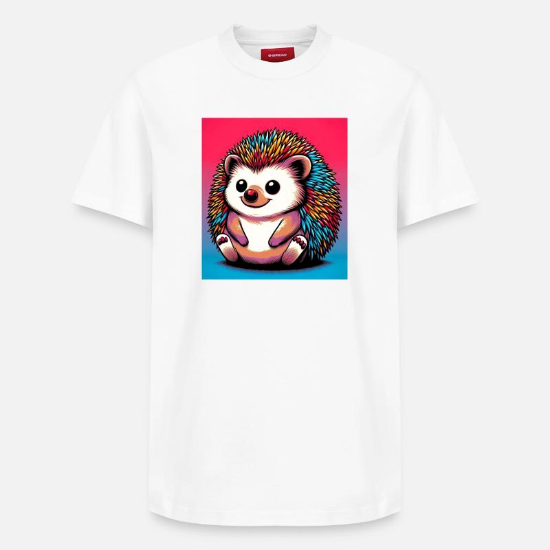 hérisson - T-shirt unisexe décontracté en coton Supima – de SPREAD - blanc
