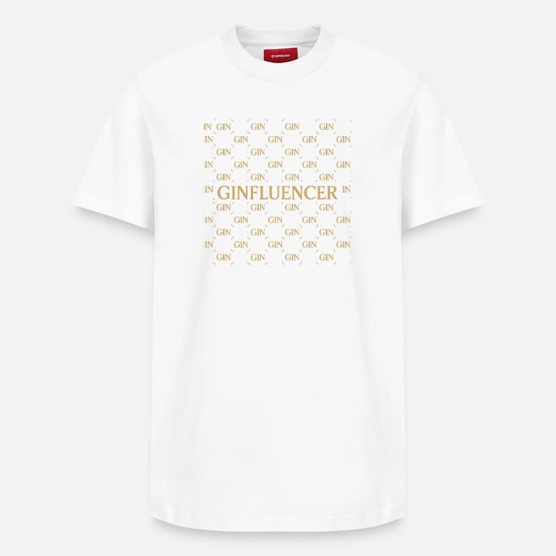 GinInfluenceur Glam Luxe - T-shirt unisexe décontracté en coton Supima – de SPREAD - blanc