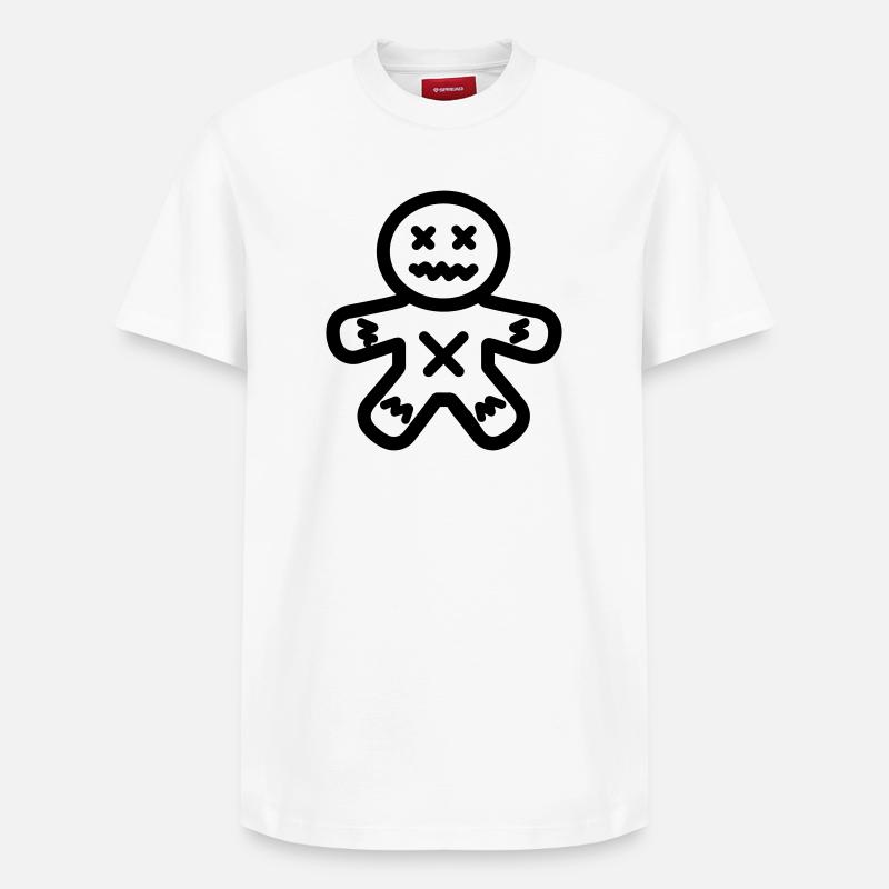 Poupée Vaudou - T-shirt unisexe décontracté en coton Supima – de SPREAD - blanc