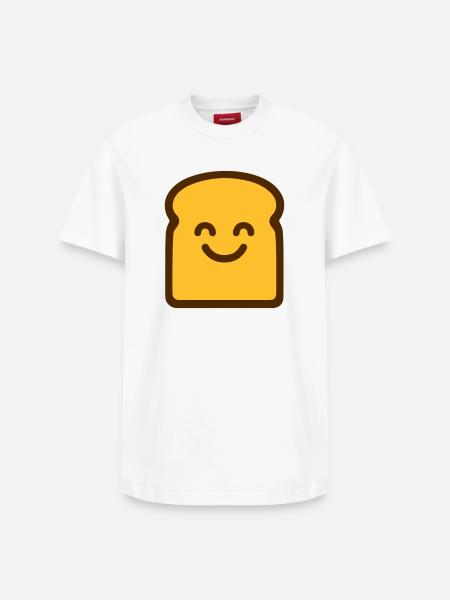 Toast mignon - T-shirt unisexe décontracté en coton Supima – de SPREAD - blanc