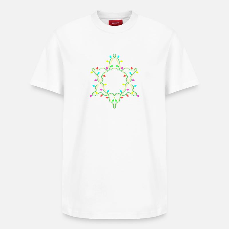 Hanoukka Hanoukka Hanoukka - T-shirt unisexe décontracté en coton Supima – de SPREAD - blanc