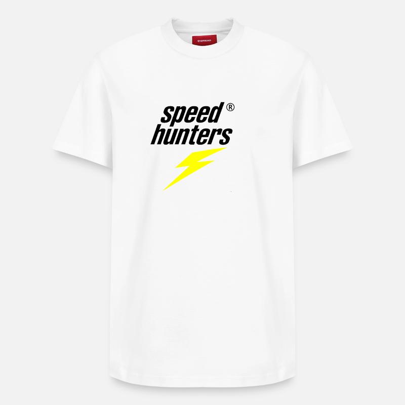 Speed Hunters Blitz - Relaxed Unisex Supima Cotton T-Shirt – von SPREAD - Weiß