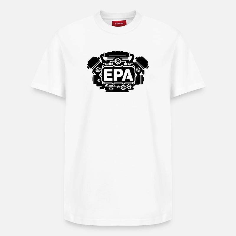 EPA - T-shirt unisexe décontracté en coton Supima – de SPREAD - blanc