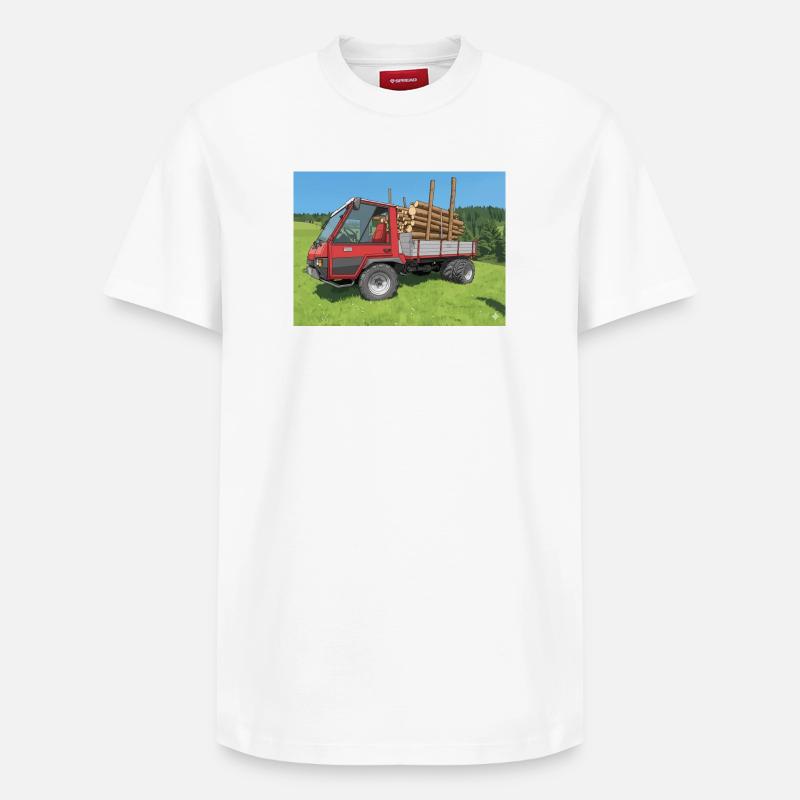 AEBI TP68 - T-shirt unisexe décontracté en coton Supima – de SPREAD - blanc