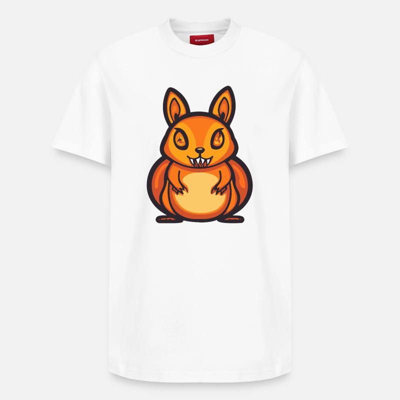 Eichhörnchen Halloween Comic Lustig - Relaxed Unisex Supima Cotton T-Shirt – von SPREAD - Weiß