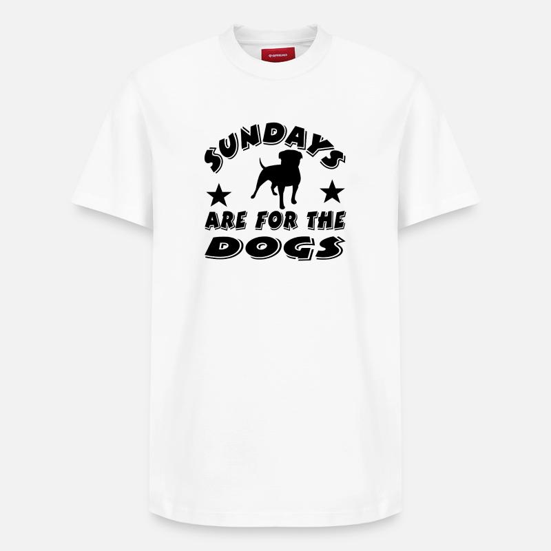 canine - T-shirt unisexe décontracté en coton Supima – de SPREAD - blanc