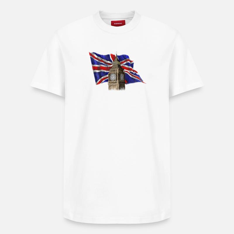Big Ben - T-shirt unisexe décontracté en coton Supima – de SPREAD - blanc