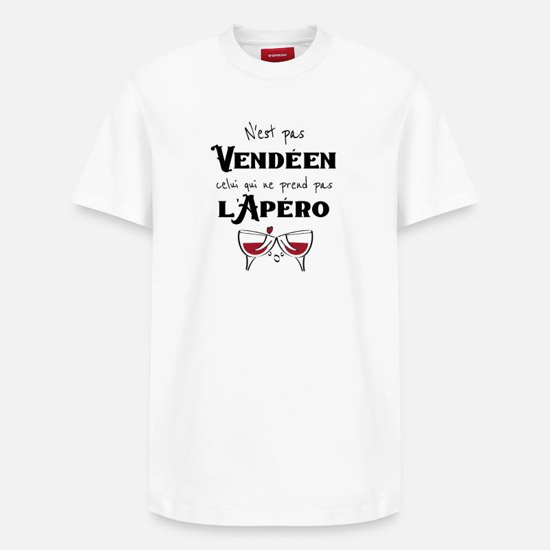 n'est pas vendeen - T-shirt unisexe décontracté en coton Supima – de SPREAD - blanc