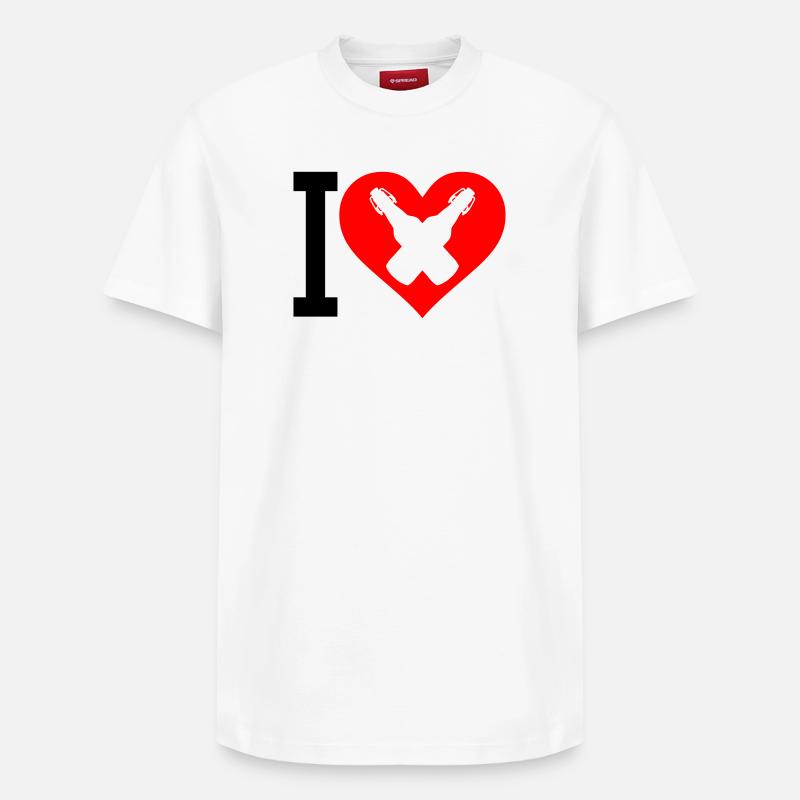 J’adore la bière - T-shirt unisexe décontracté en coton Supima – de SPREAD - blanc