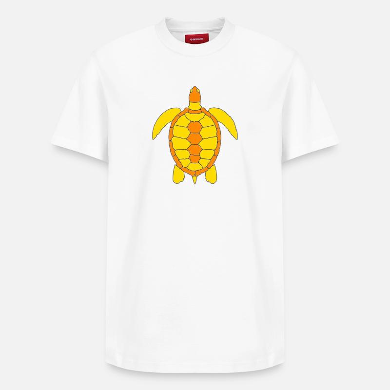 TURTLE - Relaxed Unisex Supima Cotton T-Shirt – von SPREAD - Weiß