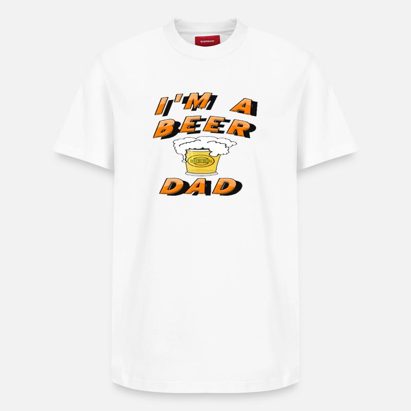 Bière - T-shirt unisexe décontracté en coton Supima – de SPREAD - blanc