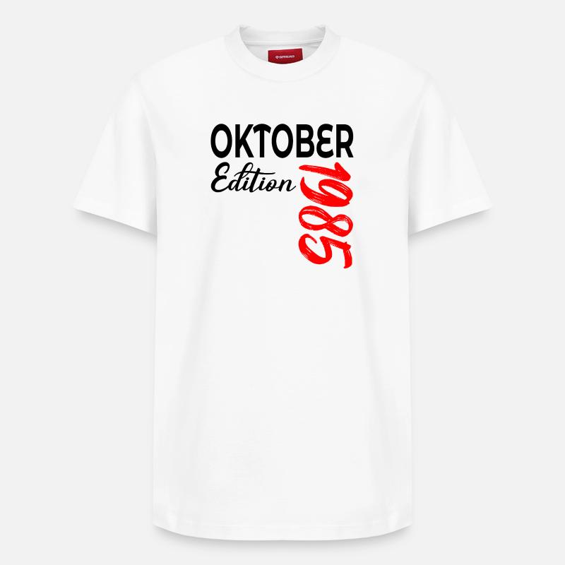 41E ANNIVERSAIRE 1985 OCTOBRE - T-shirt unisexe décontracté en coton Supima – de SPREAD - blanc