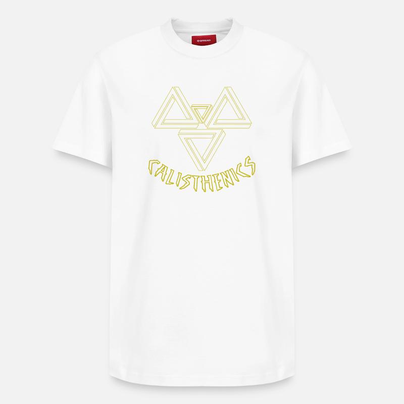 idée cadeau musculation - T-shirt unisexe décontracté en coton Supima – de SPREAD - blanc