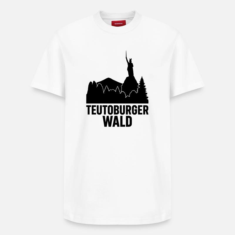 Teutoburger Wald - Relaxed Unisex Supima Cotton T-Shirt – von SPREAD - Weiß