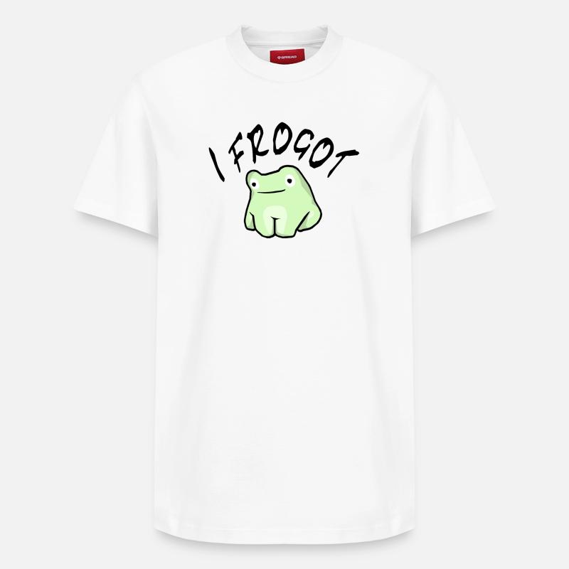 Frogot noir - T-shirt unisexe décontracté en coton Supima – de SPREAD - blanc