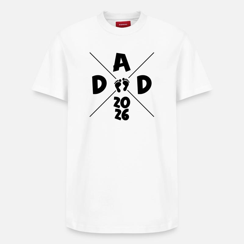 Papa 2026 - T-shirt unisexe décontracté en coton Supima – de SPREAD - blanc