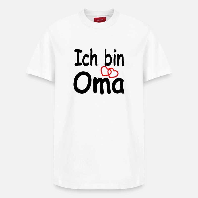Grand-mère - T-shirt unisexe décontracté en coton Supima – de SPREAD - blanc