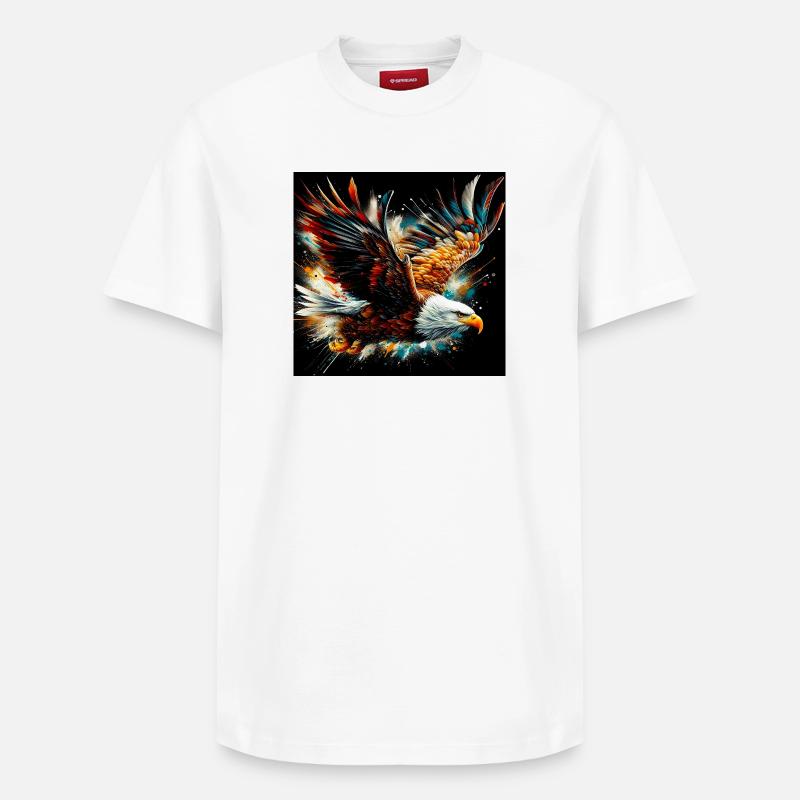 aigle - T-shirt unisexe décontracté en coton Supima – de SPREAD - blanc