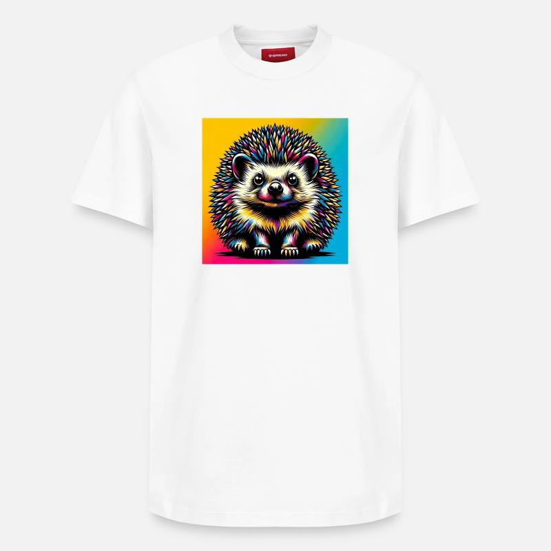 hérisson - T-shirt unisexe décontracté en coton Supima – de SPREAD - blanc