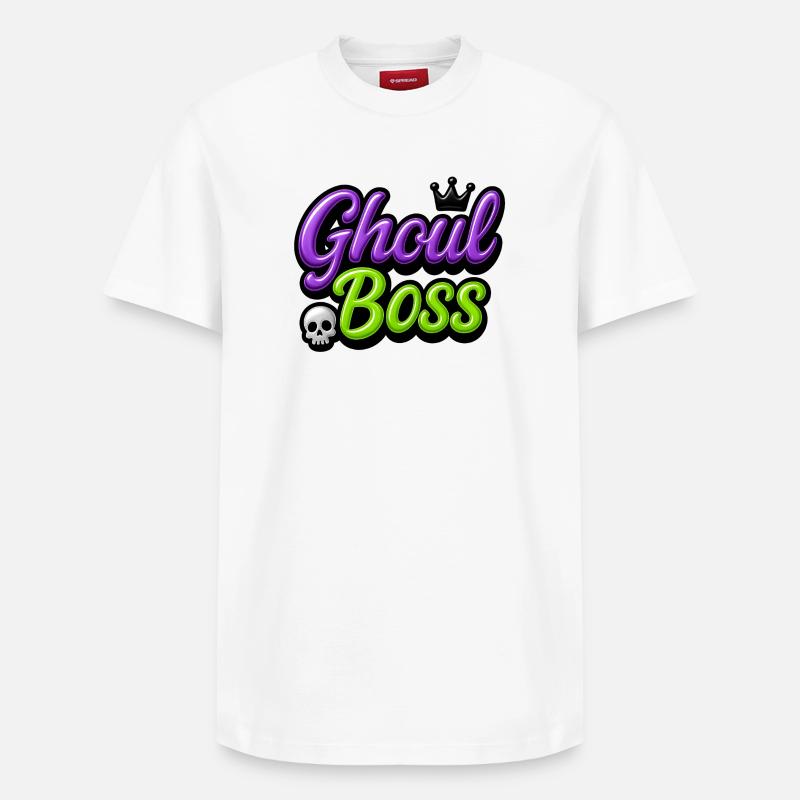 Ghoul Chef / Y2K Halloween Design - T-shirt unisexe décontracté en coton Supima – de SPREAD - blanc