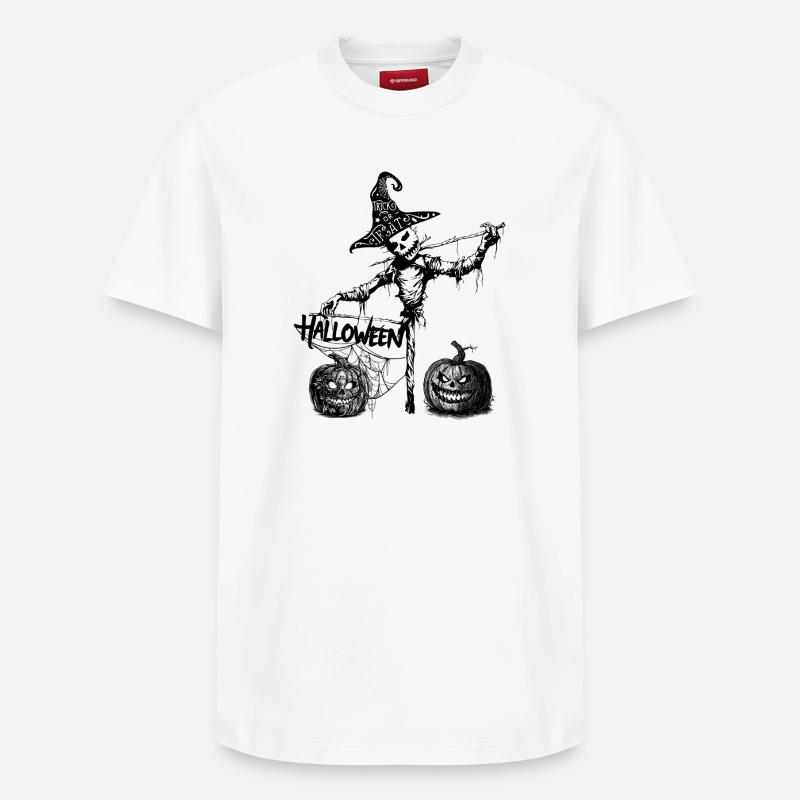 HALLOWEEN - T-shirt unisexe décontracté en coton Supima – de SPREAD - blanc