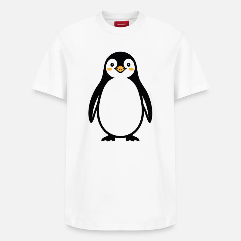 Pinguin - Relaxed Unisex Supima Cotton T-Shirt – von SPREAD - Weiß