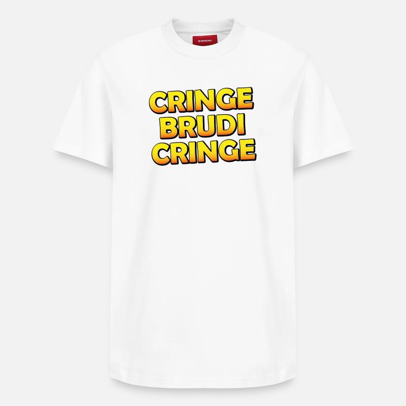 Cring, Brudi - T-shirt unisexe décontracté en coton Supima – de SPREAD - blanc
