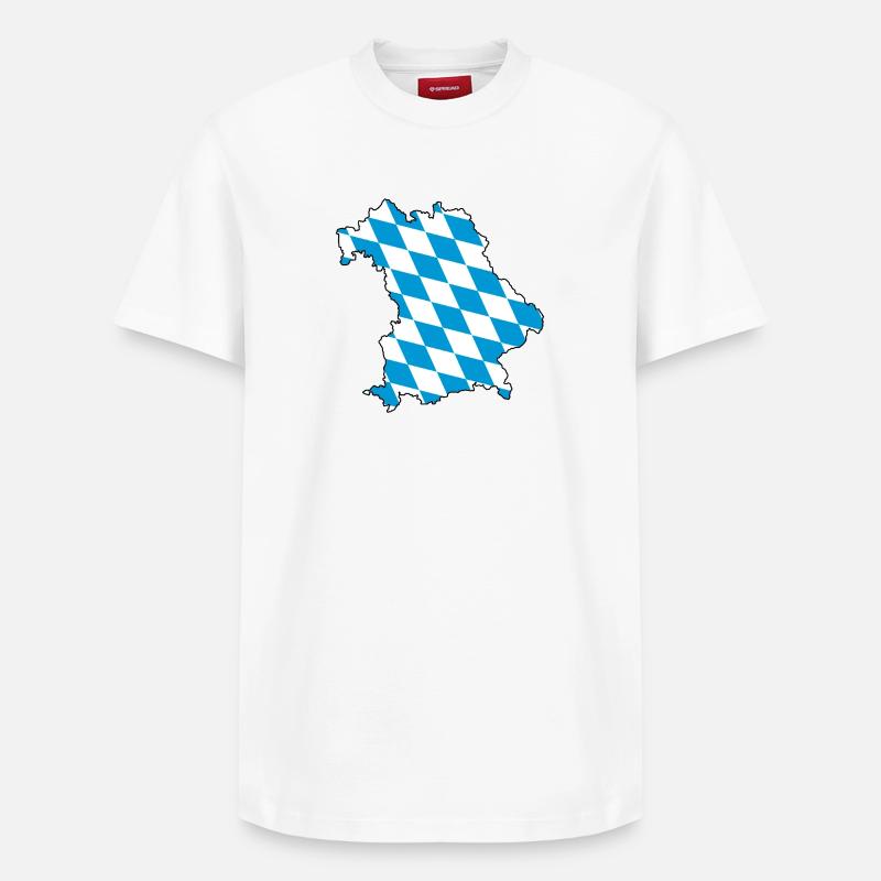 BAVIÈRE - T-shirt unisexe décontracté en coton Supima – de SPREAD - blanc