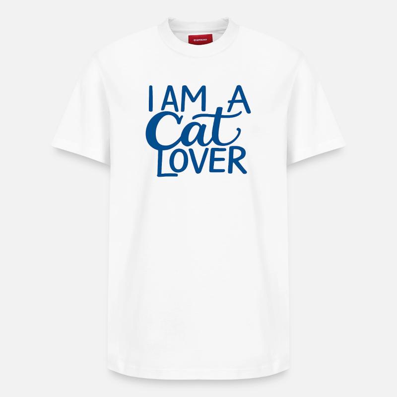 I Am A Cat Lover - T-shirt unisexe décontracté en coton Supima – de SPREAD - blanc