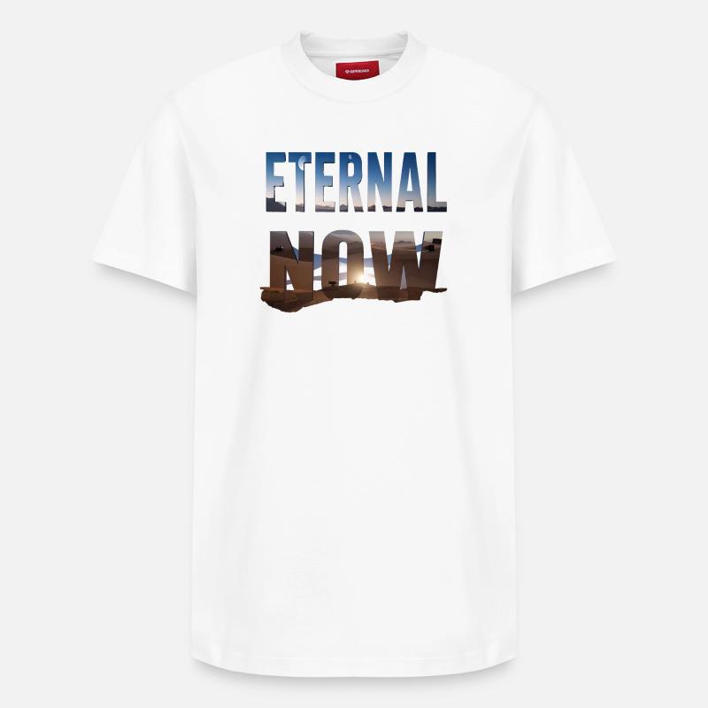 Éternel maintenant - T-shirt unisexe décontracté en coton Supima – de SPREAD - blanc