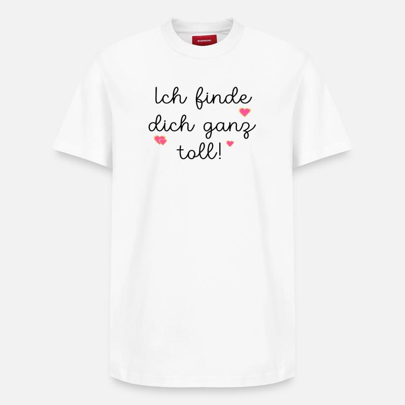 TROUVER L'AMITIÉ FORMIDABLE - T-shirt unisexe décontracté en coton Supima – de SPREAD - blanc