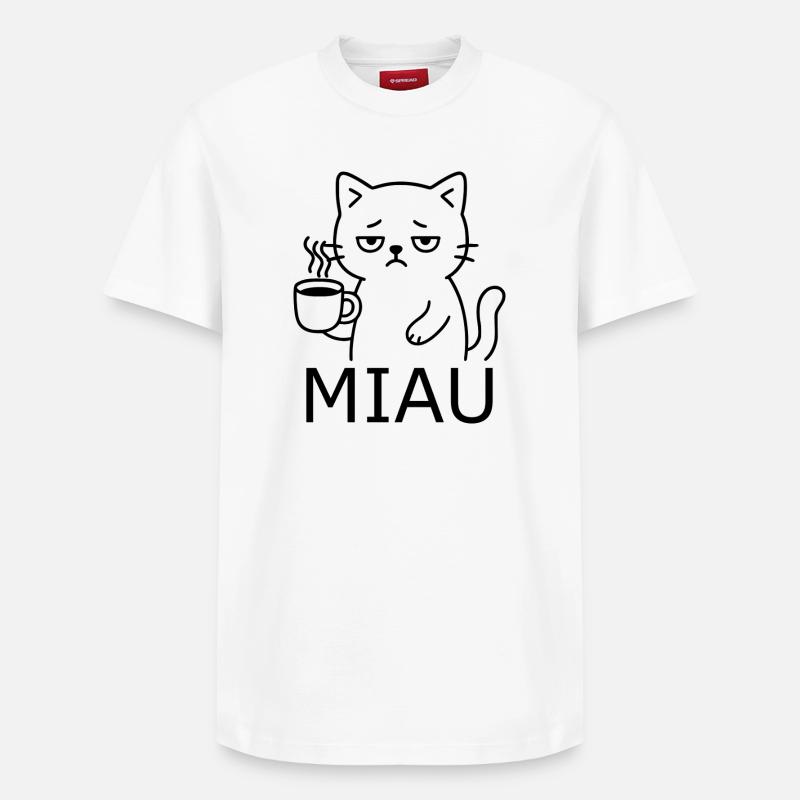 Tired Cat - Relaxed Unisex Supima Cotton T-Shirt – by SPREAD - white