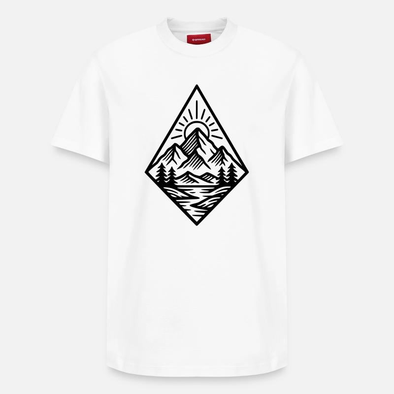 Nature - T-shirt unisexe décontracté en coton Supima – de SPREAD - blanc