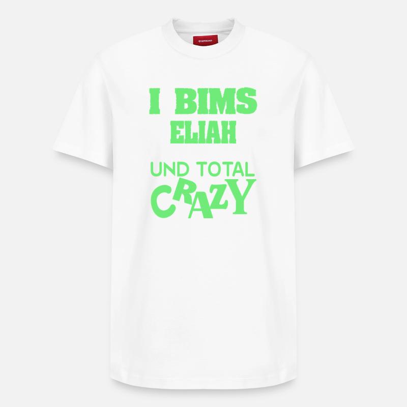 Elijah comme prénom - T-shirt unisexe décontracté en coton Supima – de SPREAD - blanc