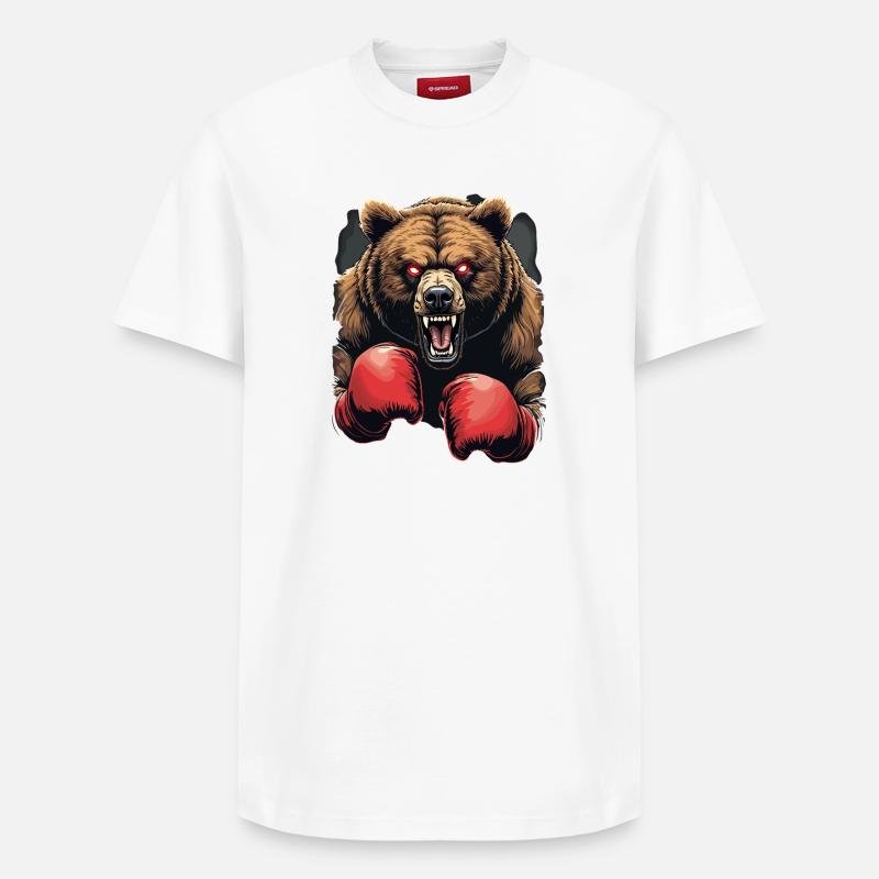boxe - T-shirt unisexe décontracté en coton Supima – de SPREAD - blanc