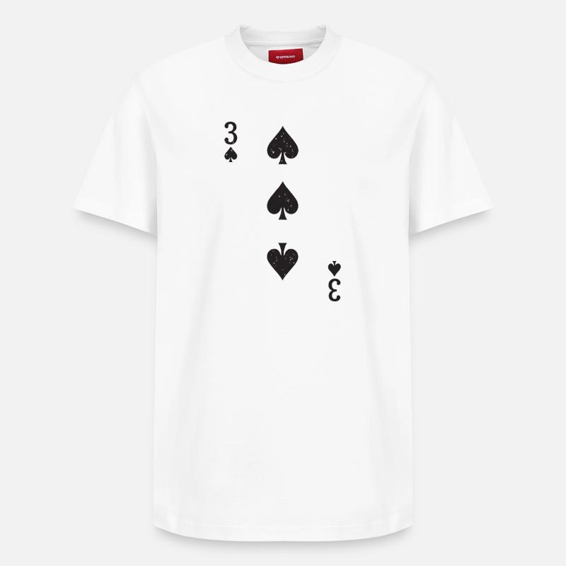 Trois bêches - T-shirt unisexe décontracté en coton Supima – de SPREAD - blanc