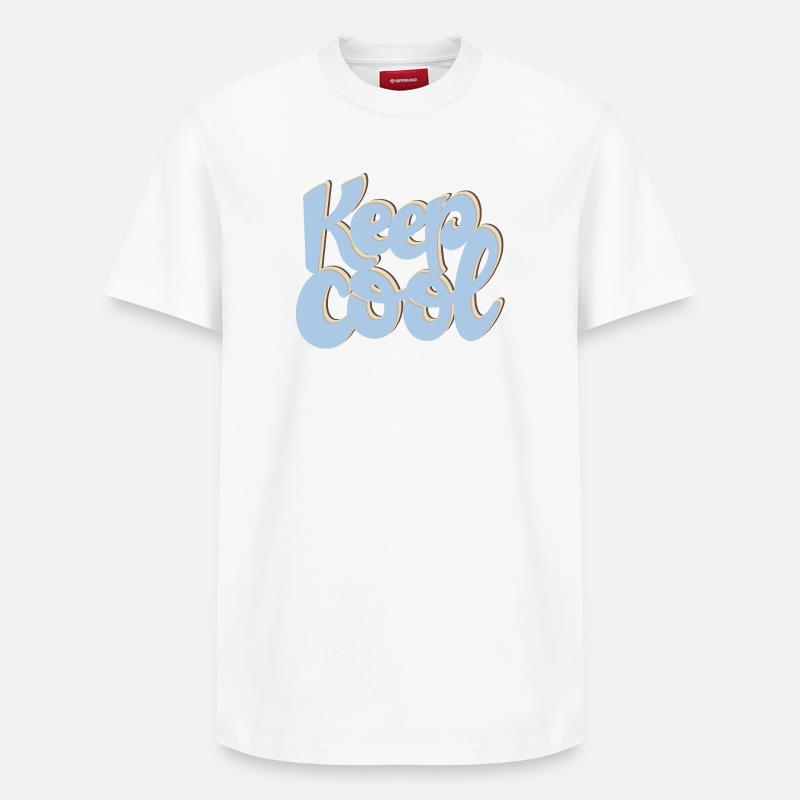 Keep Cool - Relaxed Unisex Supima Cotton T-Shirt – von SPREAD - Weiß