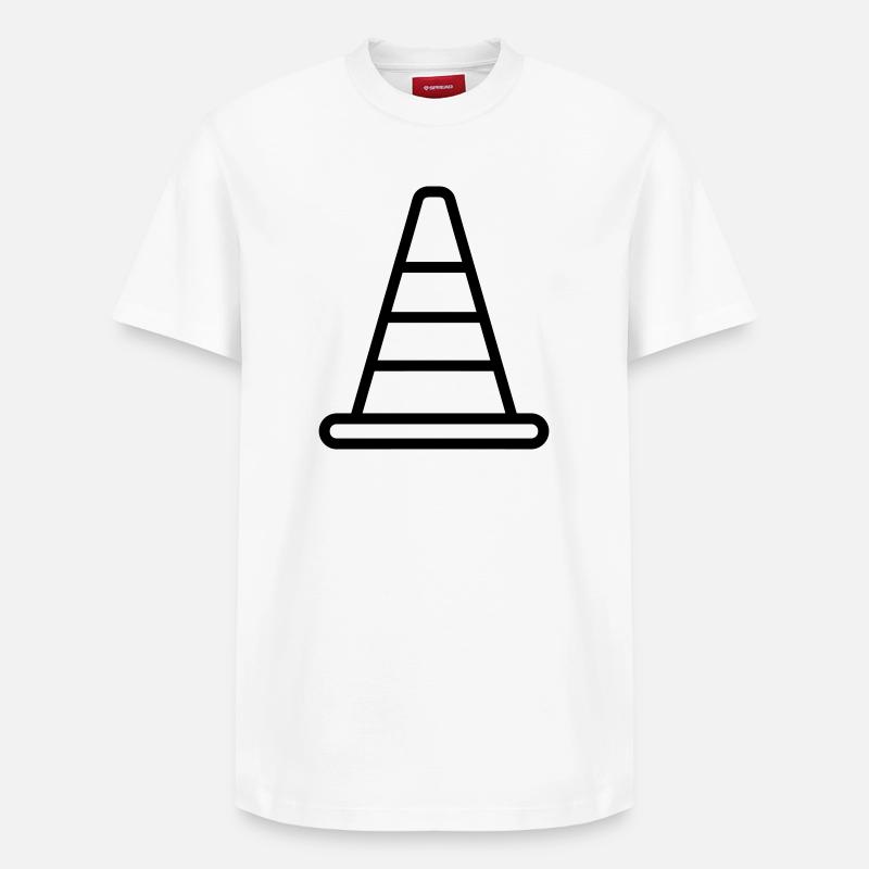 cône - T-shirt unisexe décontracté en coton Supima – de SPREAD - blanc