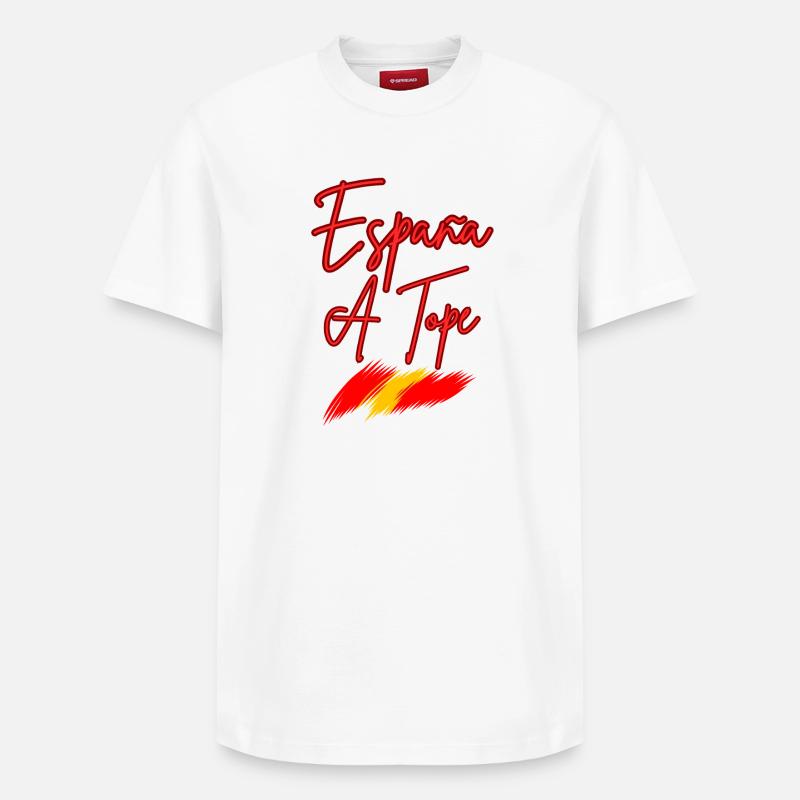 Espagne A Tope Neon - T-shirt unisexe décontracté en coton Supima – de SPREAD - blanc