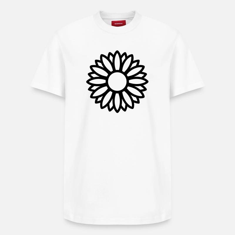 tournesol - T-shirt unisexe décontracté en coton Supima – de SPREAD - blanc