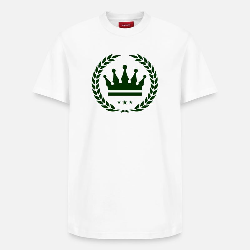 Crown Emblem - Relaxed Unisex Supima Cotton T-Shirt – by SPREAD - white