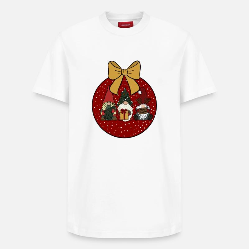 Weihnachtskugel  - Relaxed Unisex Supima Cotton T-Shirt – von SPREAD - Weiß
