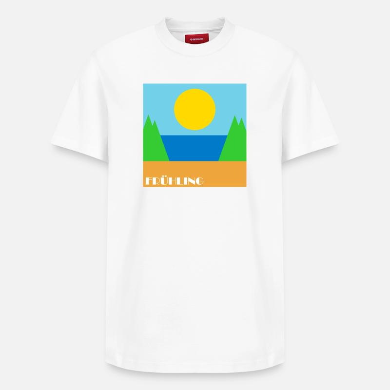 Source - T-shirt unisexe décontracté en coton Supima – de SPREAD - blanc