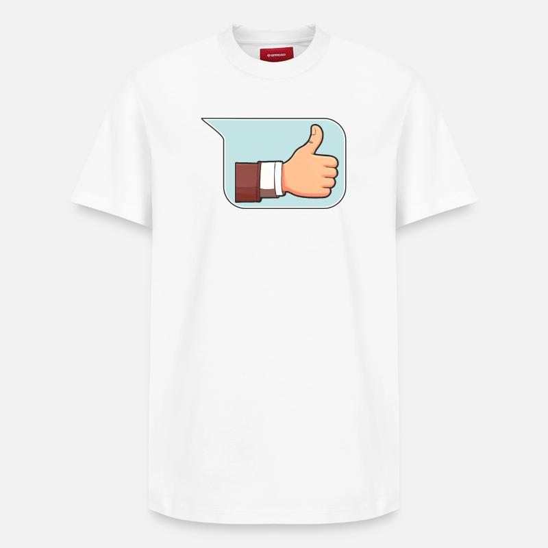 Feu vert - T-shirt unisexe décontracté en coton Supima – de SPREAD - blanc