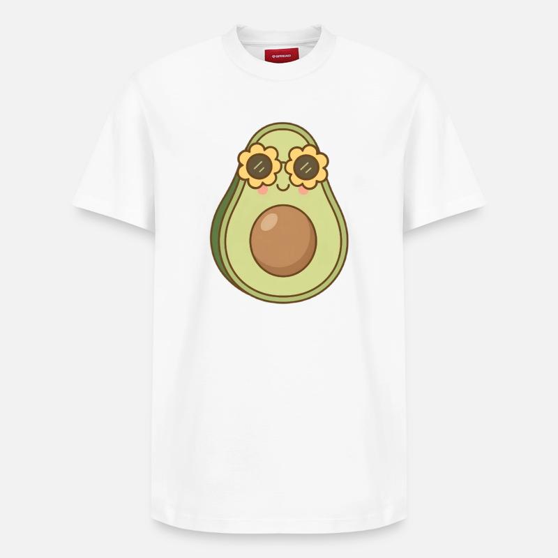 Avocat - T-shirt unisexe décontracté en coton Supima – de SPREAD - blanc