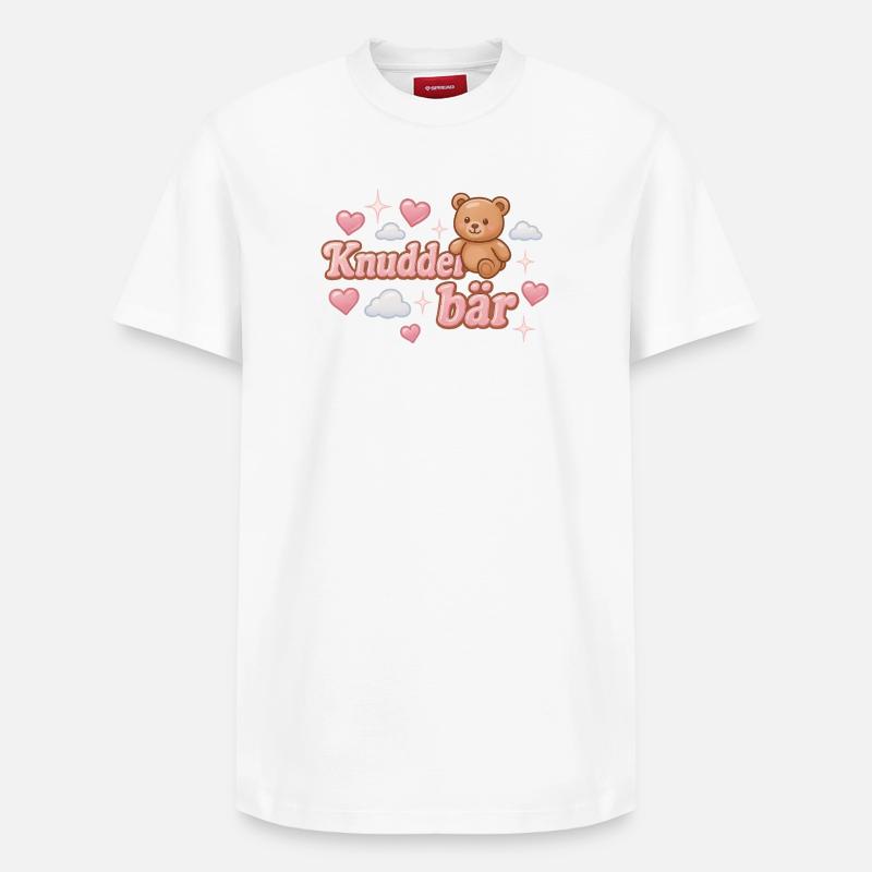 knuddelbär / y2k statement design - Relaxed Unisex Supima Cotton T-Shirt – von SPREAD - Weiß