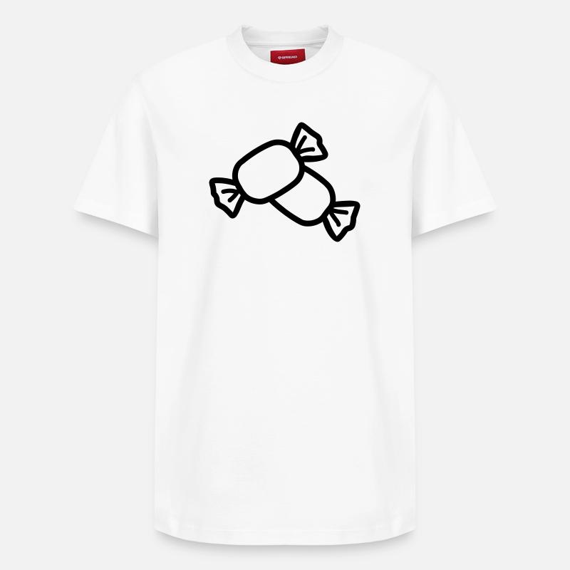 Bonbon - T-shirt unisexe décontracté en coton Supima – de SPREAD - blanc